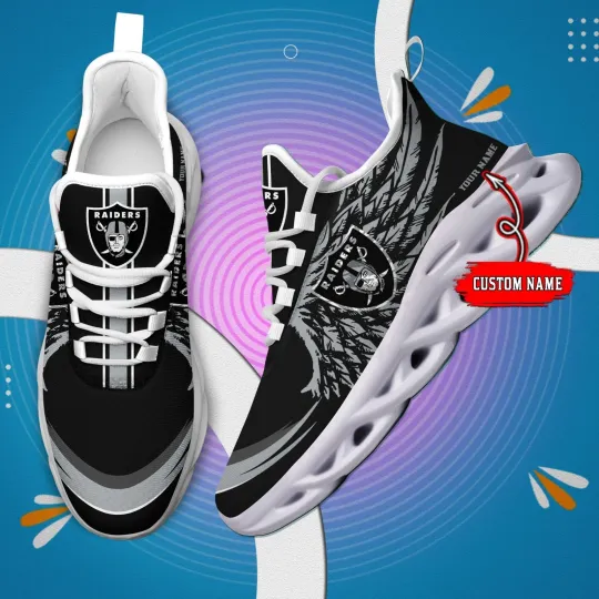 Personalized Las Vegas Football Team Raiderss Sneaker Max Soul Shoes Adults
