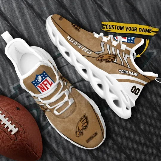 Discover Personalized Philadelphia Football Team Eagless Sneaker Max Soul Shoes Adults