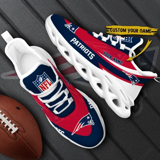Personalized New England Football Team Patriotss Sneaker Max Soul Shoes Adults