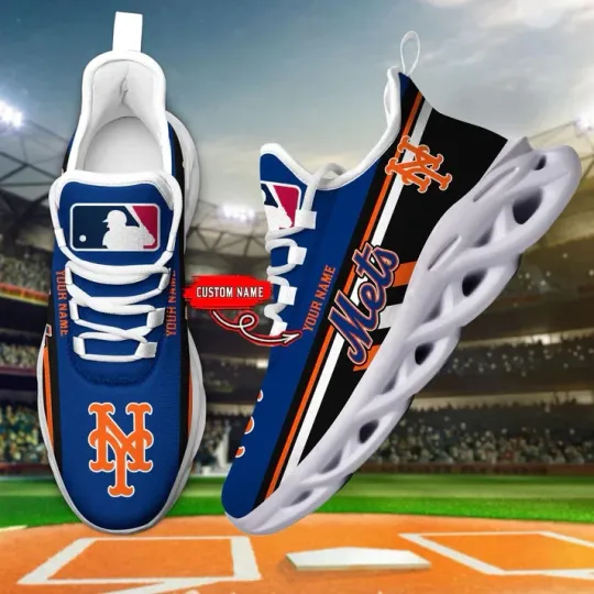 Personalized New York Baseball Team Metss Sneaker Max Soul Shoes For Adults