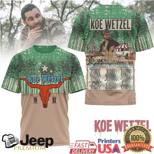 Discover Koe Wetzel Longhorn Skull S to 5XL 3D Shirt  All Over Print SG735