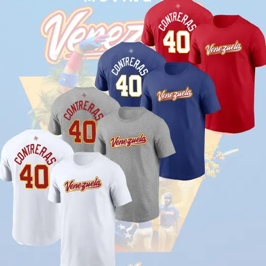 Discover HOT! Willson Contreras #40 Venezuela 2026 World Baseball Classic Name & Number