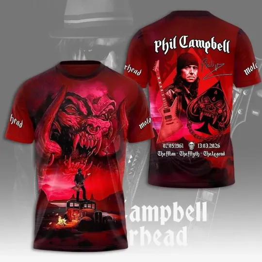 Discover Phil Campbell 3D Shirt