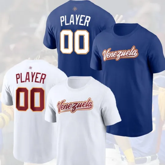 Discover Venezuela Baseball Team 2026 World Baseball Classic Player Name & Number Fans