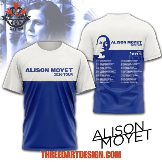 Discover Alison Moyet 2026 Tour 3D T-Shirt