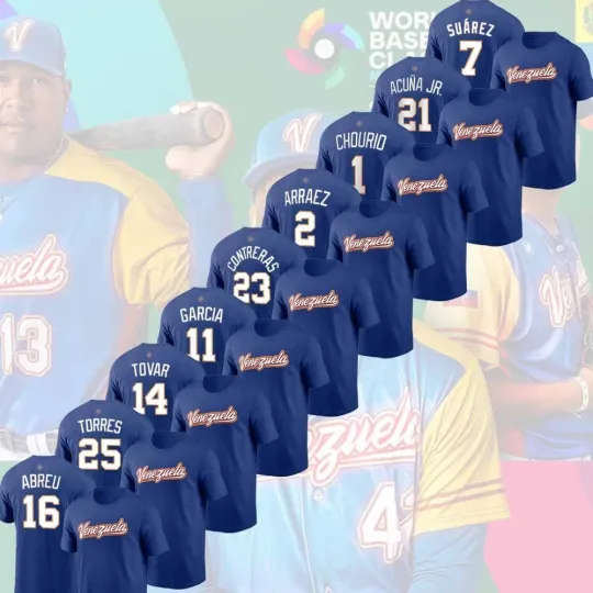 Discover Team Venezuela 2026 World Baseball Classic Name & Number Player Unisex Fans Gift