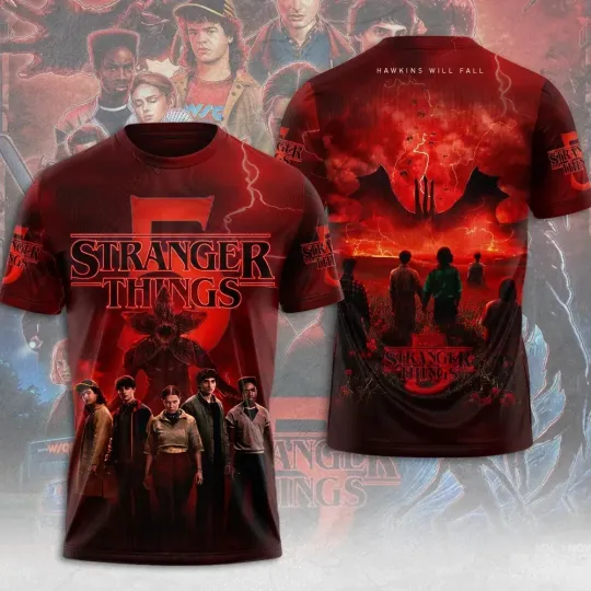 Discover Stranger Things 2025 Polyester 3D Aop T-Shirt