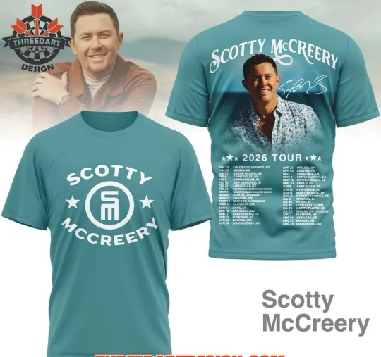 Discover Scotty McCreery 2026 Tour AOP 3D T-Shirt