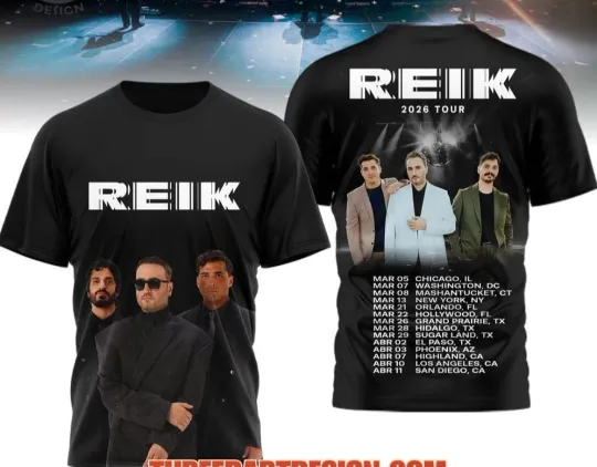 Discover Reik 2026 Tour AOP 3D T-Shirt