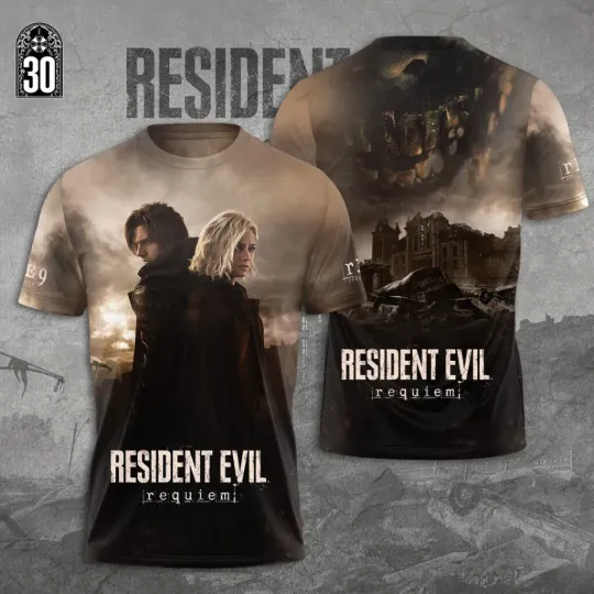 Discover Resident Evil Requiemm 3D T-Shirt