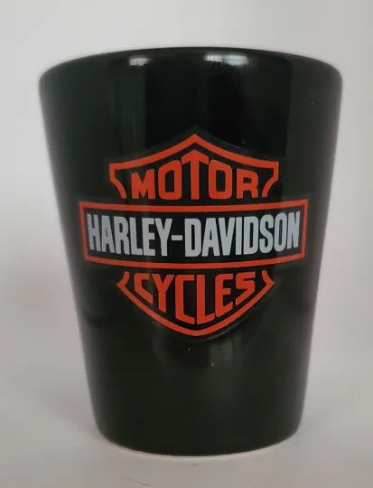 Haarleyy Davidson Black Ceramic Shot Glass