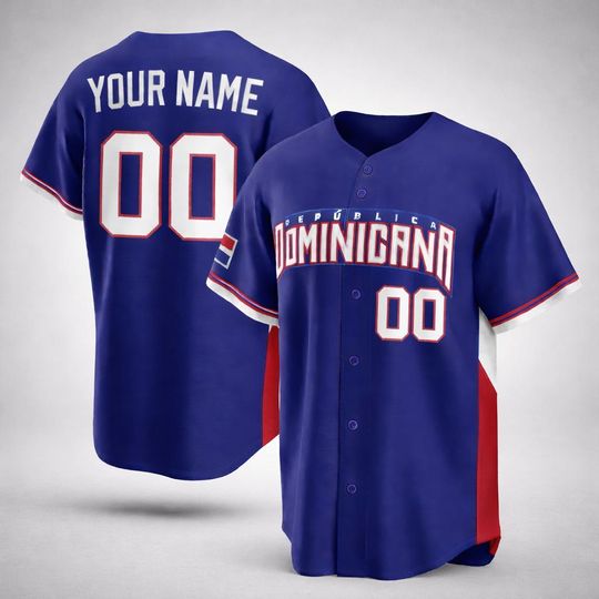Discover Custom Team Baseball Jersey,  Dominican Republic 2026 World Baseball Classic Royal PRINTED Shirt