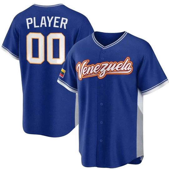 Discover Custom Men's/Youth Venezuela Team Baseball Jersey  2026 World Baseball Royal Classic Stadium Fan Shirt