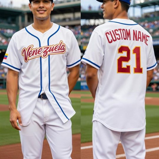 Discover Custom Venezuela Baseball Jersey, Personalized Fan Shirt, Custom Name Number