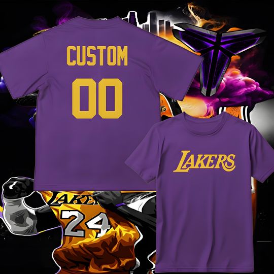 Discover Custom LA T-Shirt: Personalized Name & Number, Baseball Jersey Style