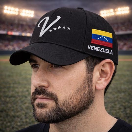 Discover Venezuela Hat Embroidered V Dad Hat, Venezuela Flag Baseball Cap, Venezuela Pride Hat, Black Baseball Cap, Venezuela Fan Gift