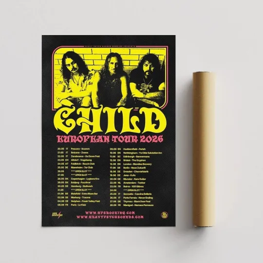 Discover Child European Tour 2026 Vertical Poster