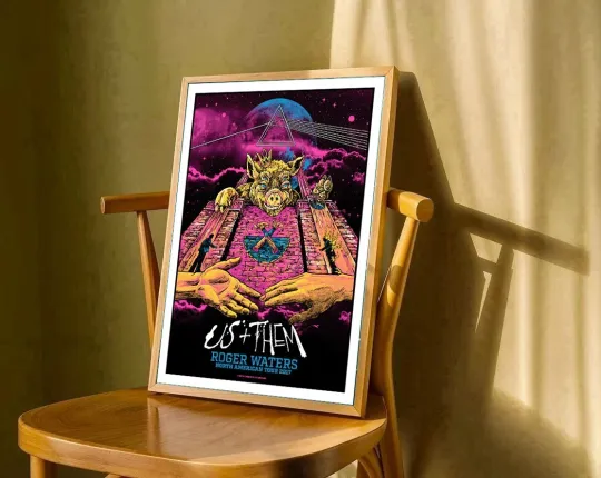 Discover Roger Waters Us+Them Tour Poster Vertical Premium Matte