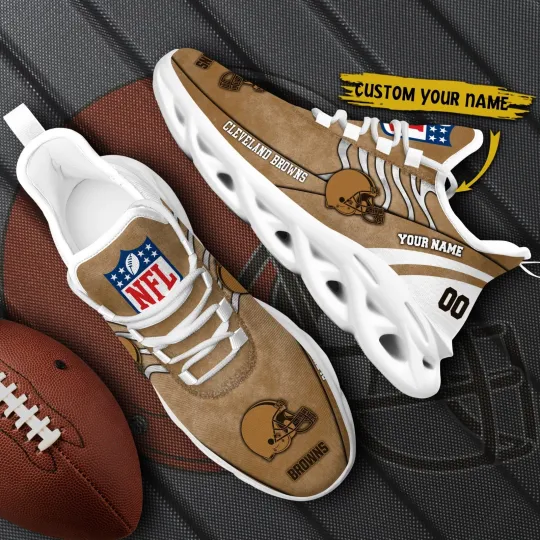 Personalized Cleveland Football Team Brownss Sneaker Max Soul Shoes Adults