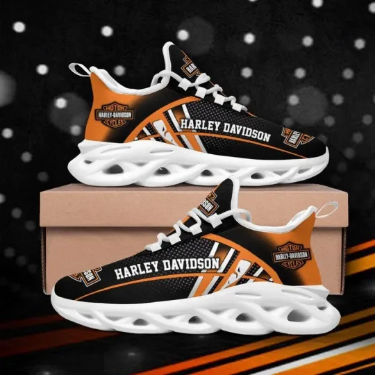 Personalized Harley Racing Davidson Sneaker Max Soul Shoes For Adults