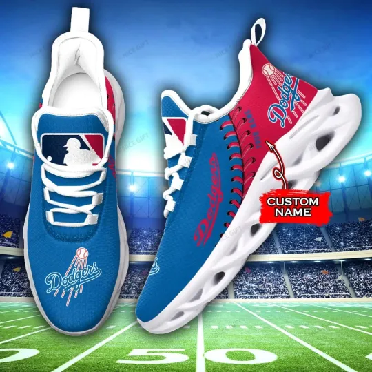 Personalized Los Angeles Baseball Team Dodgerss Sneaker Max Soul Shoes Adults