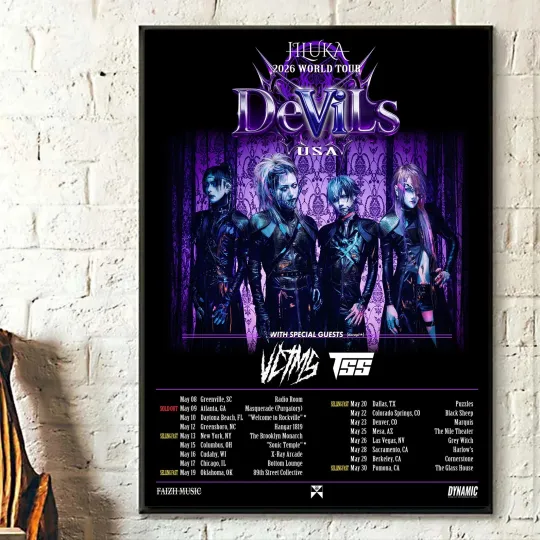 Discover NEW Jiluka World Tour 2026 Poster Home Decor, Wall Art, Fan Gift