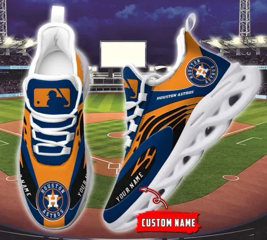 Personalized Houston Baseball Team Astross Sneaker Max Soul Shoes For Adults