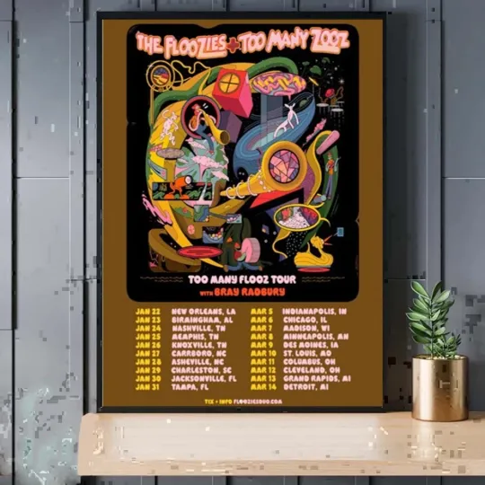 Discover The Floozies Too Many Flooz New Tour 2026 Poster