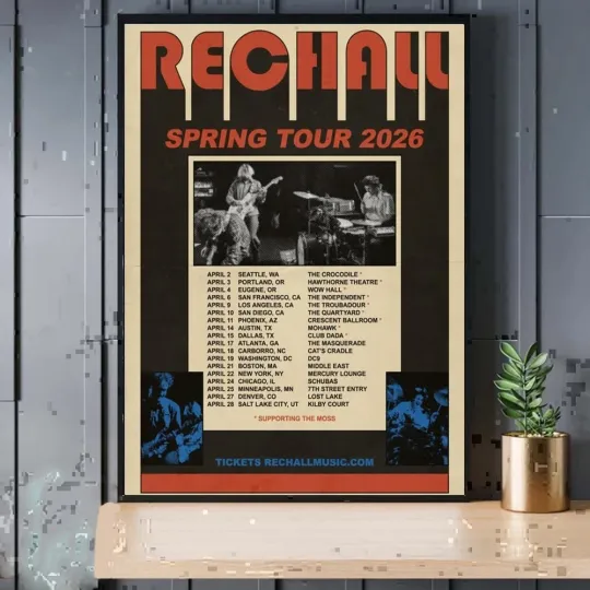 Discover Poster Rec Hall Spring Tour Apr 2026