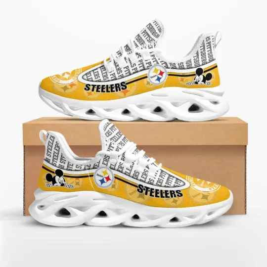 Personalized Pittsburgh Football Team Steelerss Mouse Sneaker Max Soul Shoes