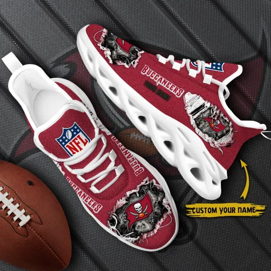 Personalized Tampa Bay Football Team Buccaneerss Sneaker Max Soul Shoes Adults