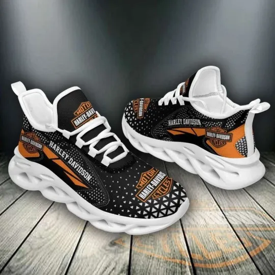 Personalized Harley Racing Davidson Sneaker Max Soul Shoes For Adults