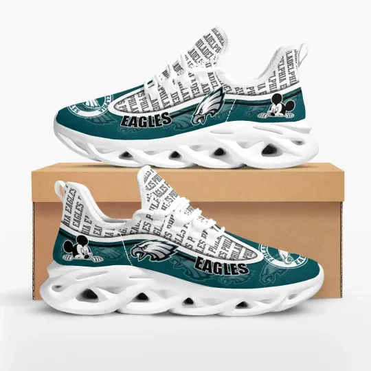 Discover Personalized Philadelphia Football Team Eagless Mouse Sneaker Max Soul Shoes