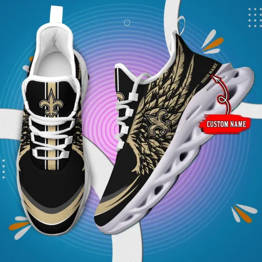 Personalized New Orleans Football Team Saintss Sneaker Max Soul Shoes Adults