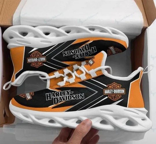 Personalized Harley Racing Davidson Sneaker Max Soul Shoes For Adults