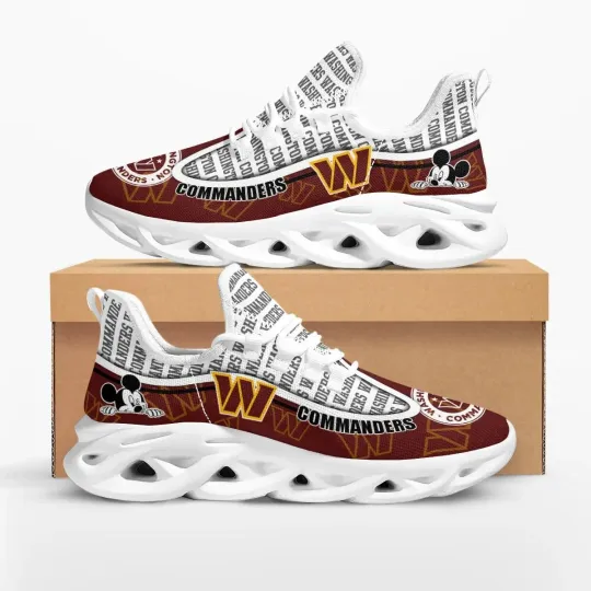 Discover Personalized Washington Football Team Commanderss Mouse Sneaker Max Soul Shoes
