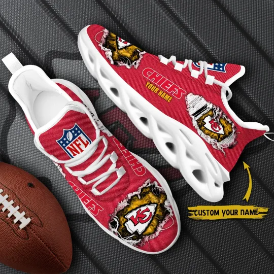 Discover Personalized Kansas City Football Team Chiefss Sneaker Max Soul Shoes Adults