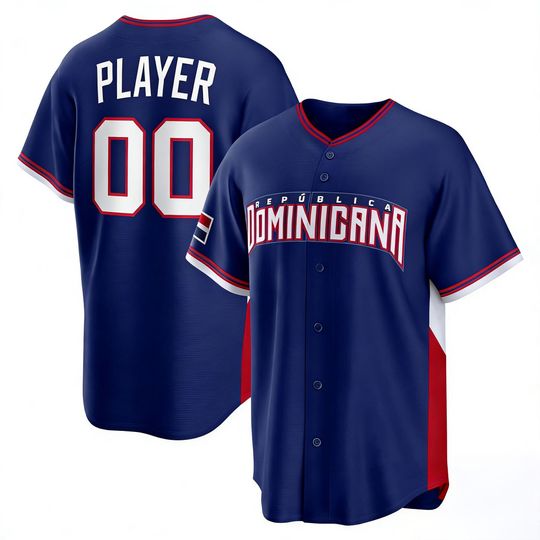 Discover Custom Dominican Republic Jersey,Royal 2026 World Baseball Classic,Limited Printed Shirt Man/Youth size