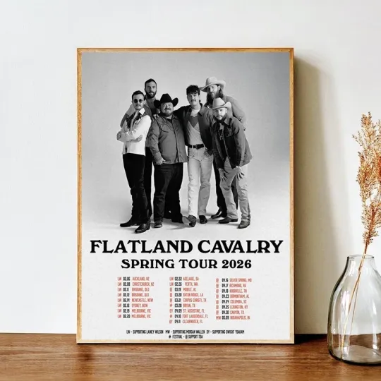Discover Flatland Cavalry Spring Tour 2026 Country Concert Poster