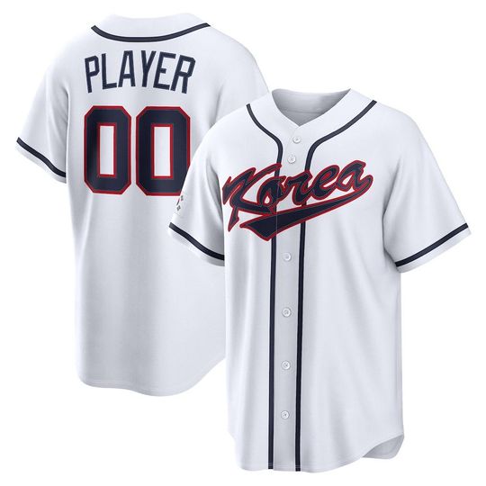 Discover Custom Korea Baseball Jersey,White 2026 World Baseball Classic,Limited Printed Shirt Man/Youth size,Fan Name Number Jersey