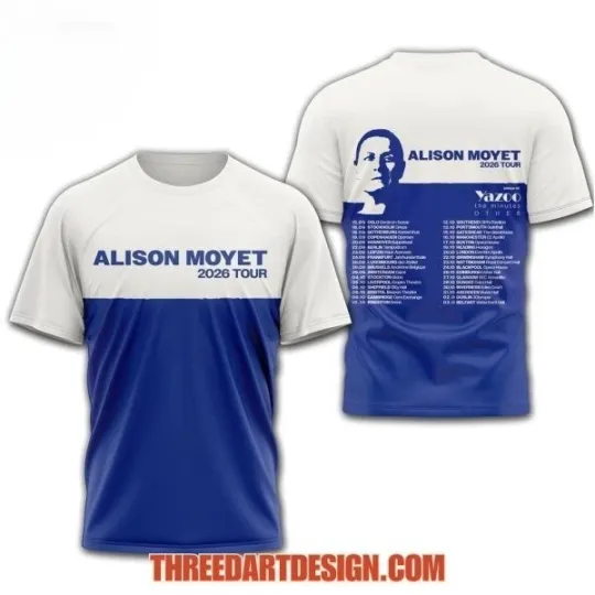 Discover Alison Moyet 2026 Tour T-Shirt 3D