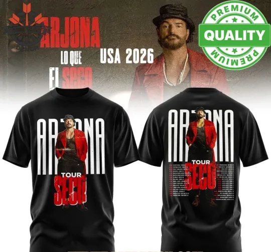 Discover Ricardo Arjona 2026 USA Tour 3D AOP Shirt bLACK Unisex S-5XL