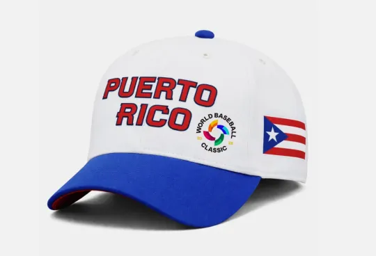 Discover 2026 World Baseball Classic Puerto Rico Team Classic Cap -Print Hat,One Size