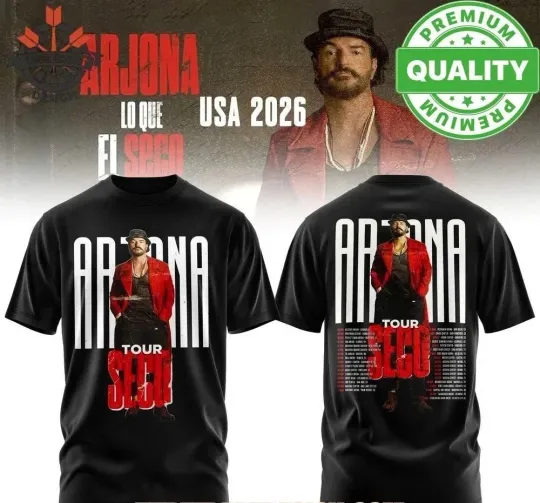 Discover Ricardo Arjona 2024 USA Tour 3D AOP T-Shirt Unisex Black