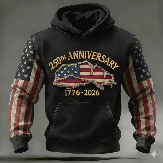 Discover USA Patriotic Legacy 250th Anniversary 3D Print Hoodie - Adults & Youth