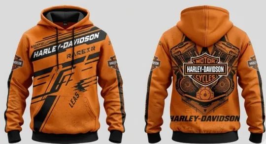 Discover Personalized Harley Racing Davidson 3D Hoodie , Unisex Adults S-5XL