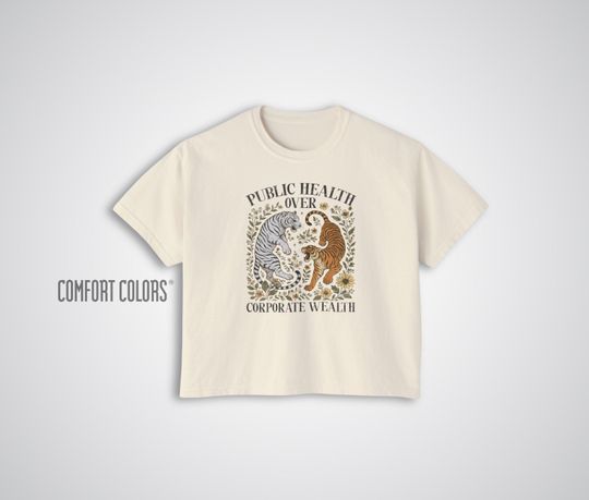 Discover Public Health Women's Comfort Colors 3023CL Boxy Tee