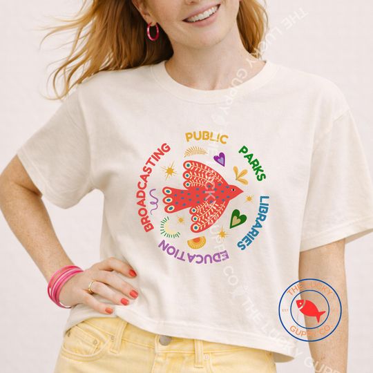 Discover Liberal Public Services Boxy Womens Boxy Boho T-Shirt, Parks Libraries Education