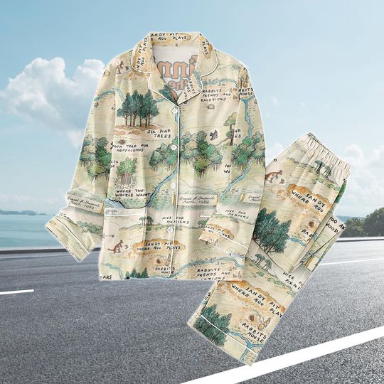 Discover Winnie The Pooh Pajamas Set, Cute Disney Bear Pajamas For Women, Disneyland Trip Pajamas Family, Cartoon Pooh Nightwear Matching Set