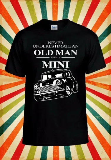 Discover Old Man With A Mini Cooper Cool Men Women Vest Tank Top Unisex T Shirt 2058